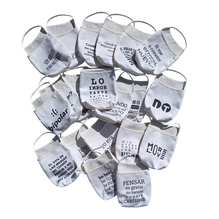 5% OFF - BOLSITA LONA - X 6 SURTIDAS